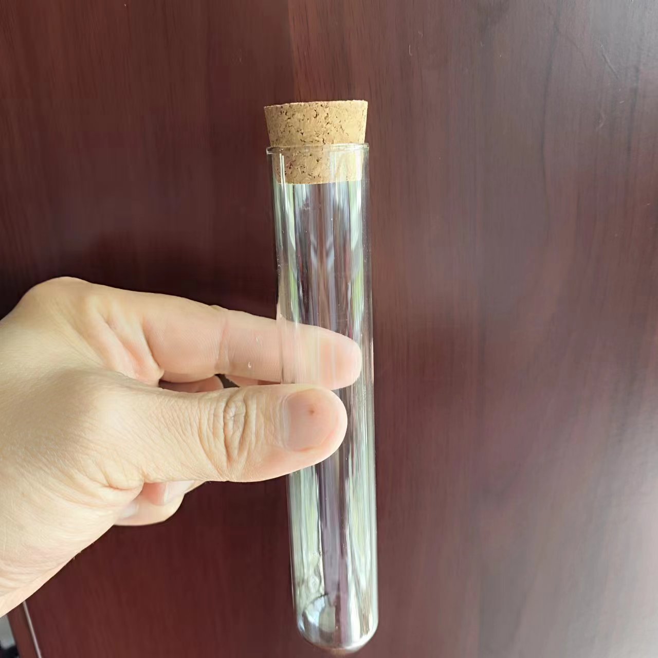 玻璃试管带软木塞18*180mm平底圆底