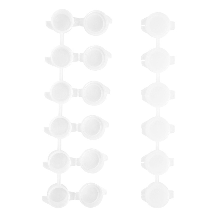 Suministro directo de fábrica 3ML conjoined pintura caja vacía pintura al óleo digital acrílico acuarela tira de pigmento caja vacía caja de pigmento de plástico