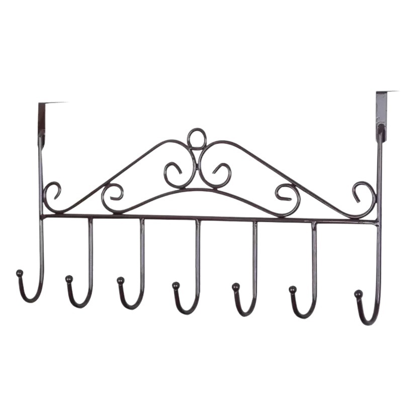 Perforación de la puerta del hogar sin perforar gancho de la puerta Percha de pared que cuelga artefacto ropa rack