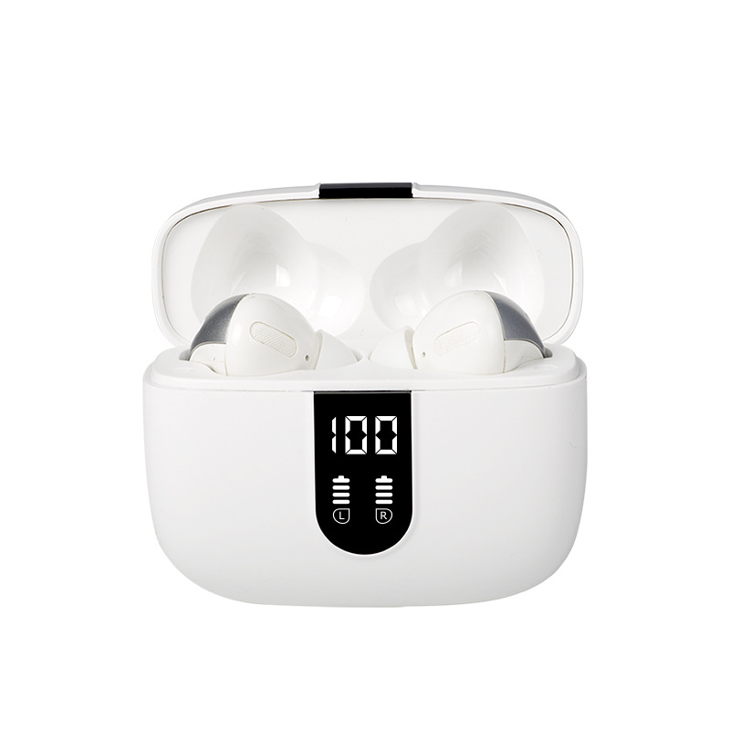 Nueva tecnología inteligente Huaqiang Norte marea eléctrica estéreo inalámbrico doble canal TWS auriculares pantalla digital de negocios auriculares Bluetooth