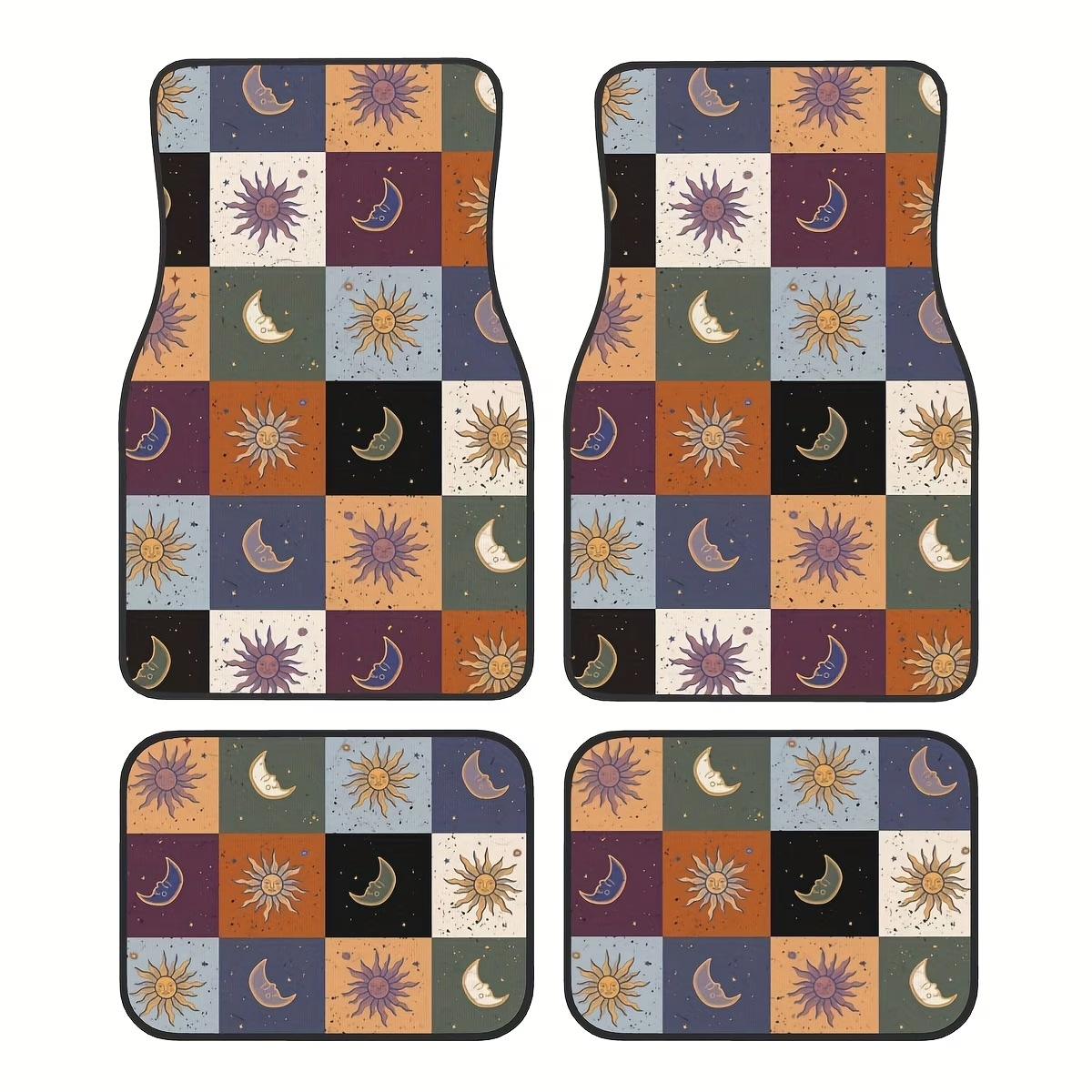 Simple design car floor mats, cross-border car interior dust-proof mats, four-piece set, wear-resistant, easy to clean, universal floor mats