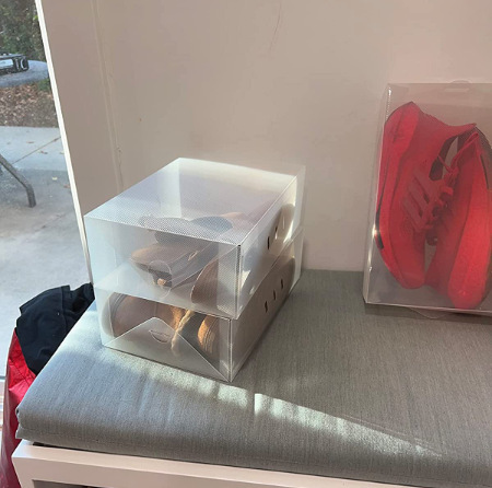 Transparent Flip-Top Shoe Box with Dustproof and Moisture-Proof Design, Shoe Storage Box, Plastic Shoe Box, Space-Saving Shoe Rack, Shoe Wall, Best Seller on Amazon