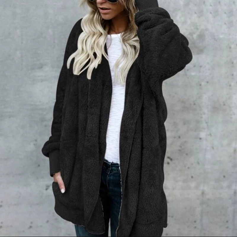 Demi-season keep warm long jacket, Amazon, mid-length