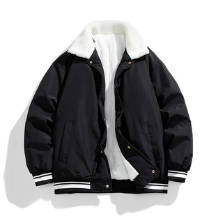 Customized Logo Hooded Fake Two-Piece Thickeneded Cotton Coat for Male Students and Youth Versatile Tops Winter New Cotton Coat for Men