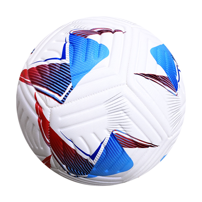 Nuevo número 5 Copa del Mundo de fútbol Copa de Europa Copa América Liga de Campeones con el mismo pegado PU adhesivo 4 fútbol al por mayor