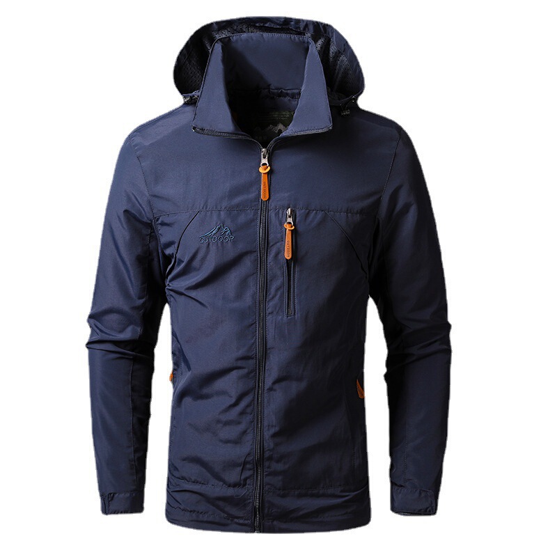 Cross-Border 2020 Spring and Autumn Men's Jacket Trendy Foreign Trade Mountaineering Windbreaker Outdoor Sports Jacket Men's Clothing