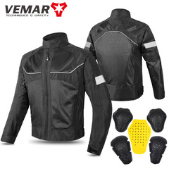 VEMAR Motorcycle Riding Jacket Rider Racing Jacket Anti-Fall Breathable Motorcycle Off-Road Jacket Men's Equipment CE Protective Gear