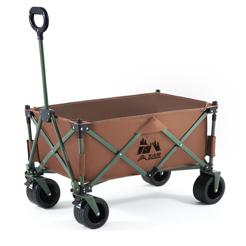 キャンピングカー、キャンプ用カート、屋外販売用折りたたみ式手押し車、大型ピクニックカート、牽引カート、万能ホイール付き折りたたみ式カート|undefined