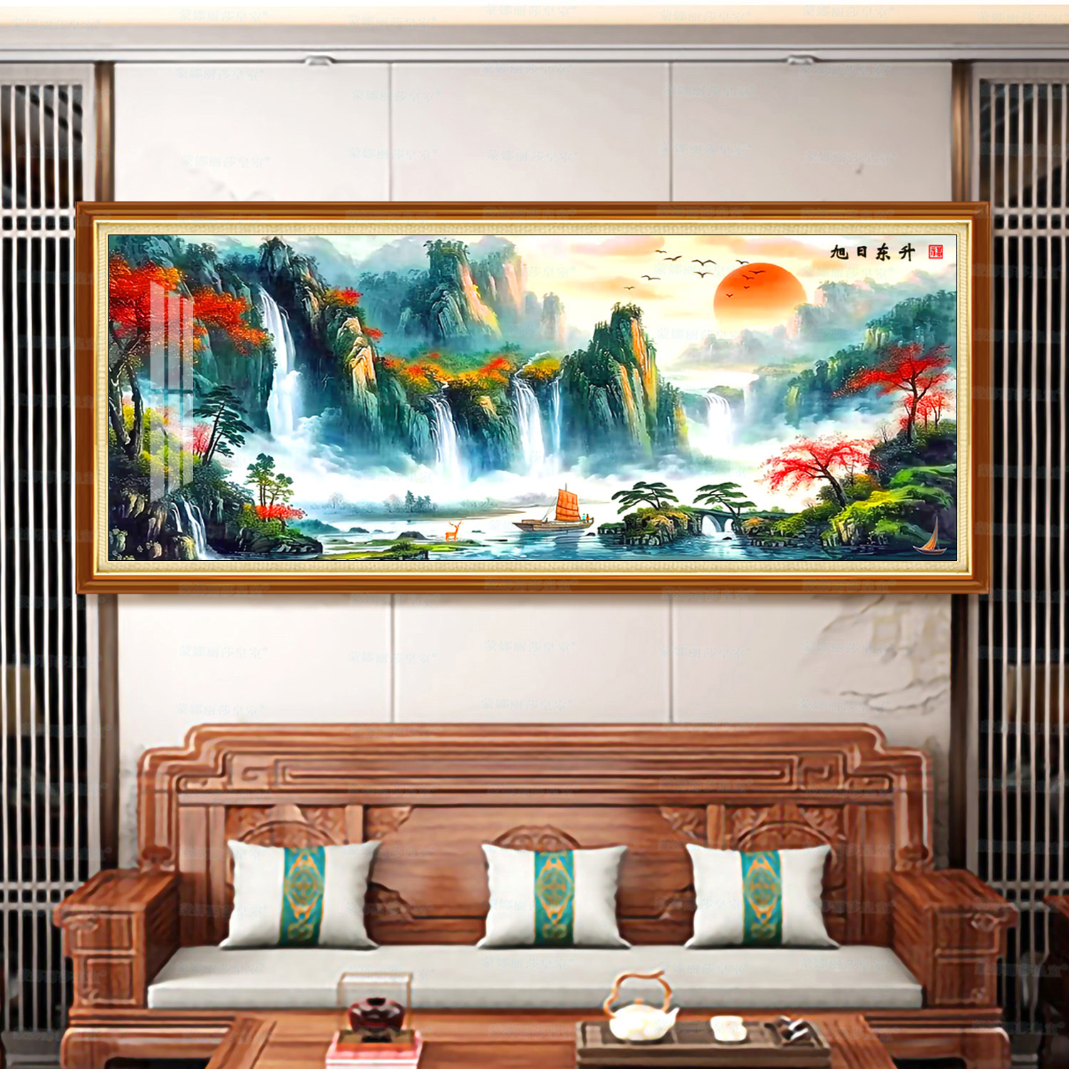 [Algodón importado] Mona Lisa Royal Cross, Sunrise Hongyun, versión mejorada de bordado de hilo hecho a mano image 3