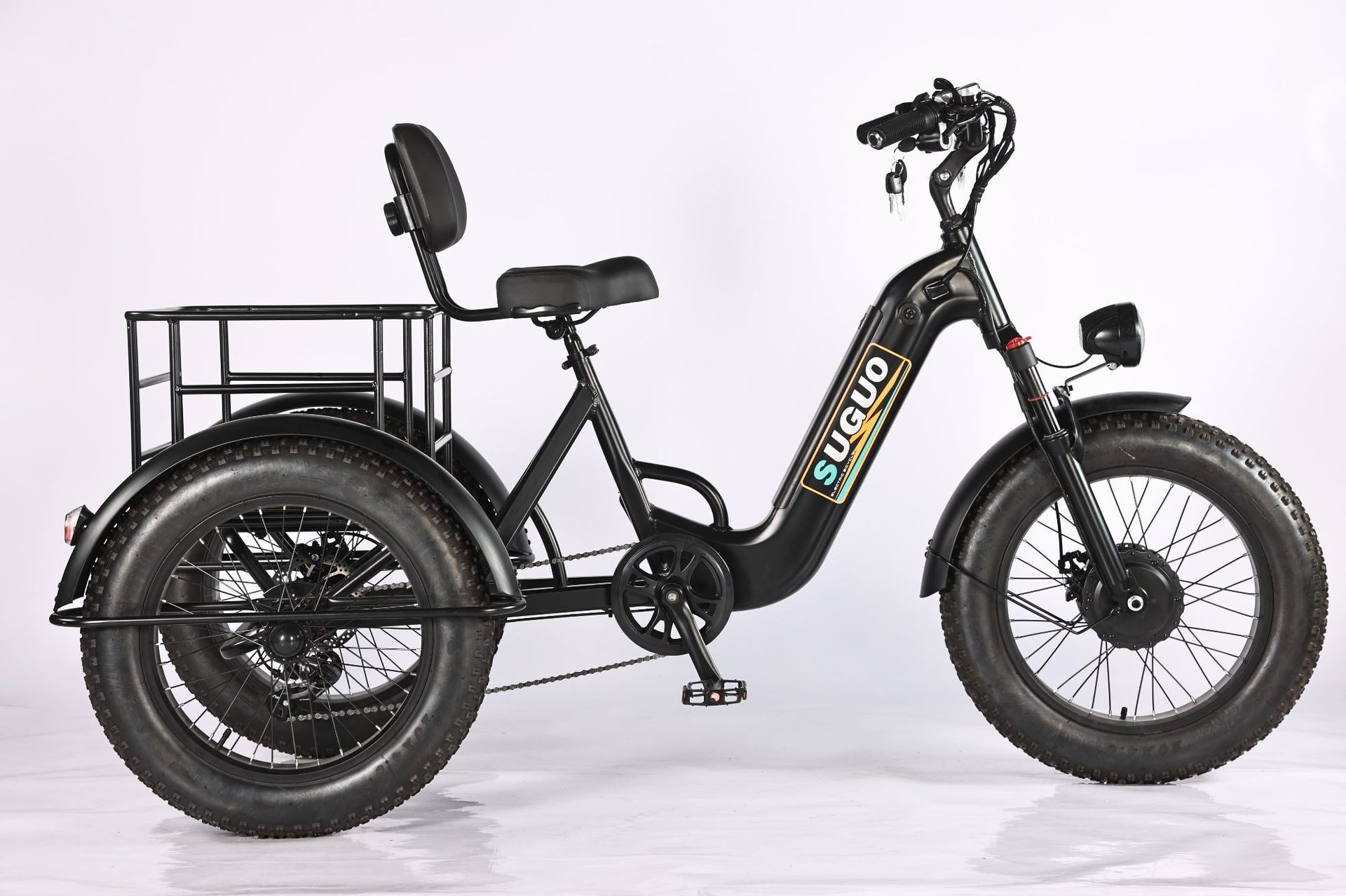 20-inch Fat Tire Snow Electric Tricycle Bicycle Lithium Battery
