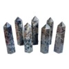 Natural flame Stone pillar rough hexagonal single -pointed ornament home office living room.