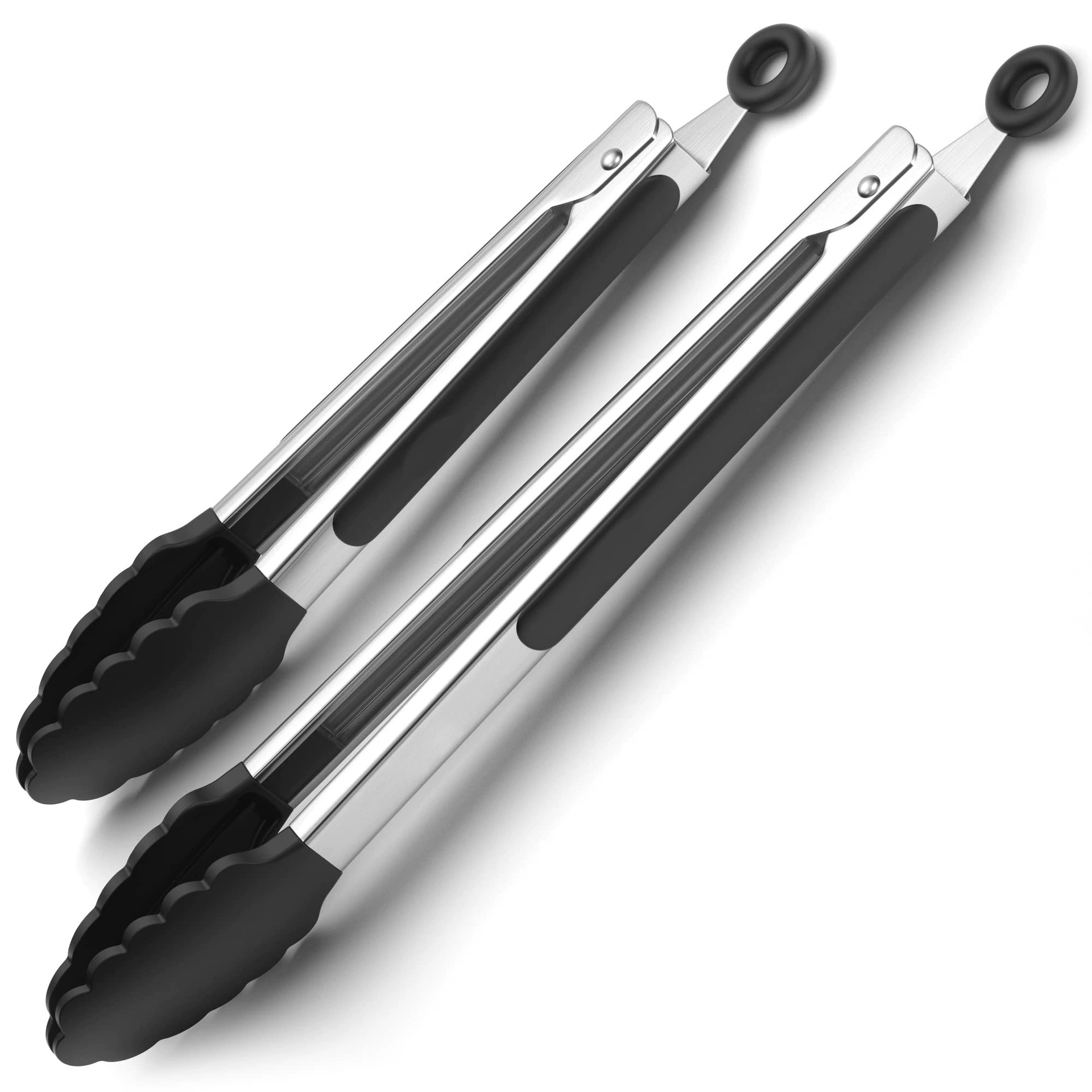 Кухонные щипцы из силикона 9"/12" набор из 2 шт. для барбекю и выпечки, кулинарные щипцы
