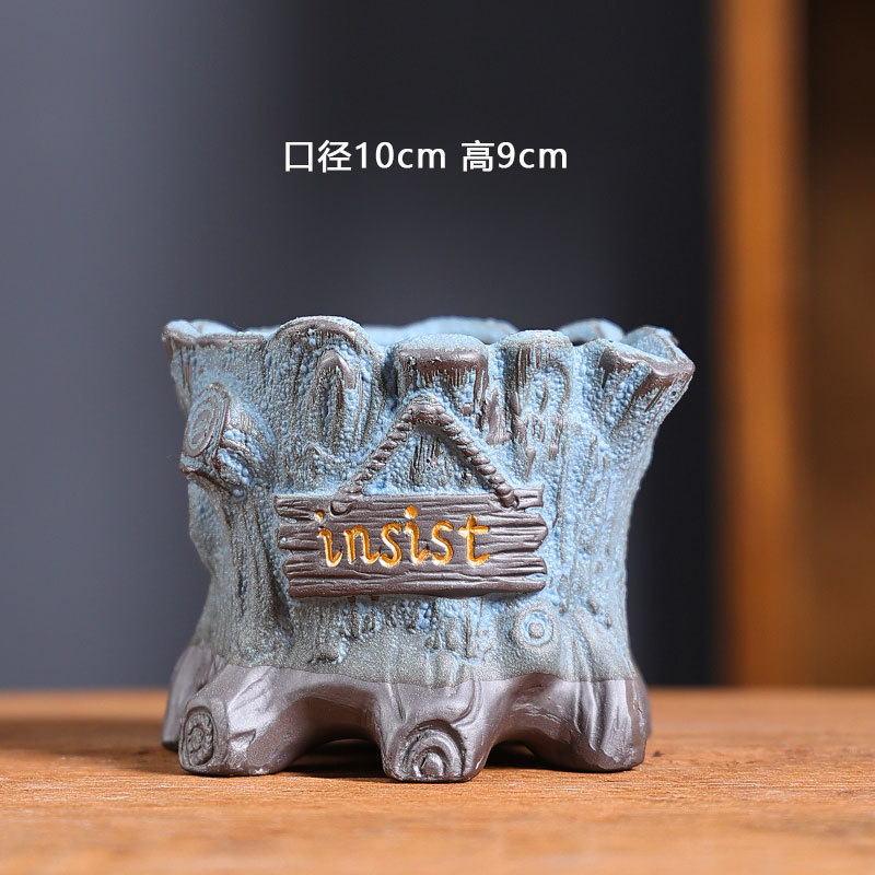 07 burbuja esmalte maceta de cerámica multiculosa balcón doméstico cerámica negra cerámica gruesa pequeña maceta especial al por mayor