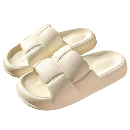 High-end light luxury fashionable comfortable insoles slippers for women summer soft bottom couple indoor home use bathroom shower slip-resistant anti-smell