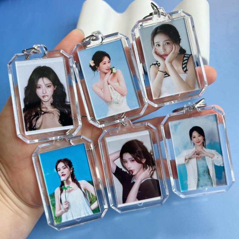 ピールオフ風朱京儀白鹿楊紫スター周辺両面写真アクリルキーホルダーバッグキーペンダント|undefined