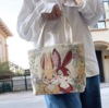 Double-sided one-shoulder bag for beloved, with embroidery, the year of the Rabbit