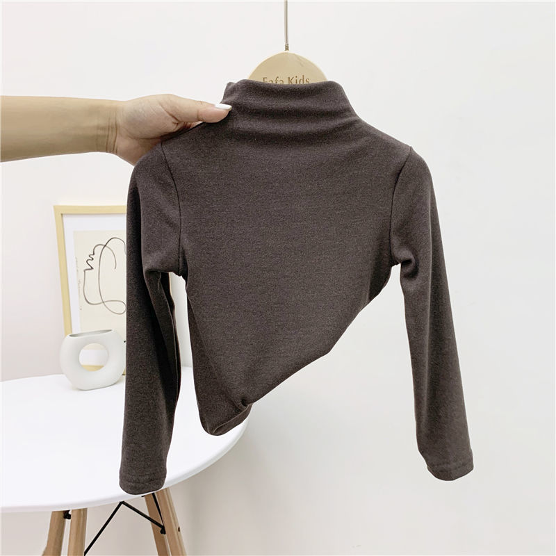 Ropa infantil 2026 nueva camiseta de base infantil camiseta de manga larga para niños con ropa de moda para niños niñas camiseta de aire extranjero