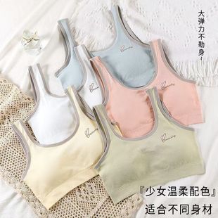 Junior Senior high school students seamless breathable comfortable underwear girls youth bra sports vest