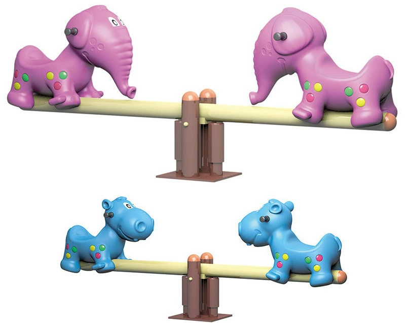 Детские качели-балансир двойные, оборудование для парков и детских садов в форме животных, производитель, изготовление на заказ