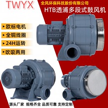 热能燃烧机用HTB125透浦多段式鼓风机欧标电机全风环保科技TWYX