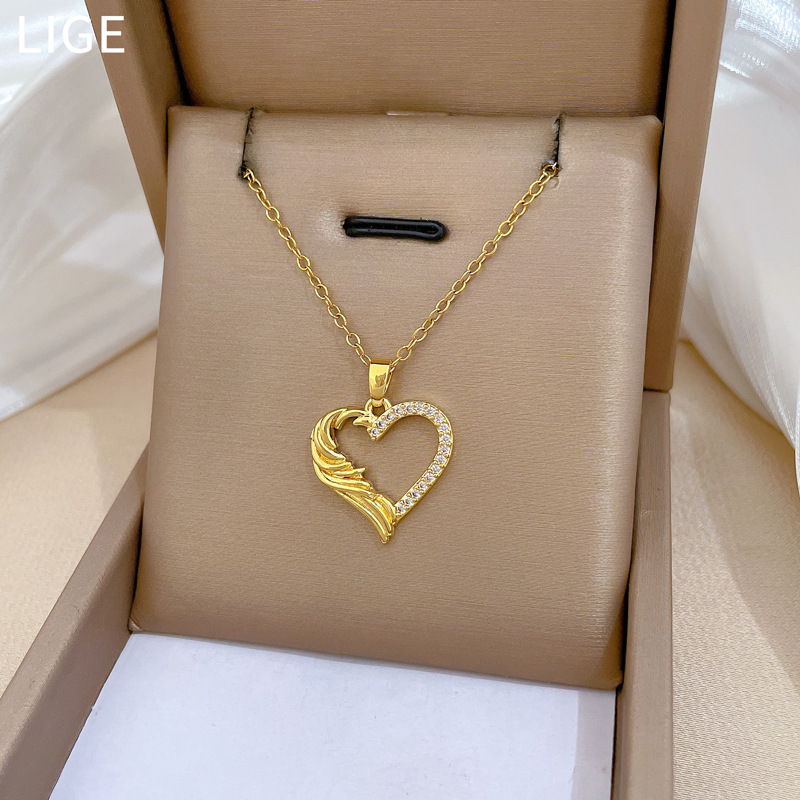 Full Diamond Personality Necklace Luxury Temperament Clavicle Chain_voghion.com