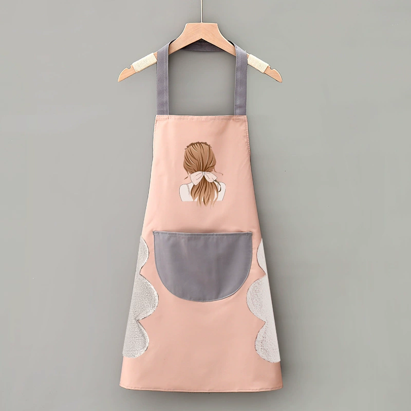 Cute fashionable waterproof apron for work for food, Korean style
