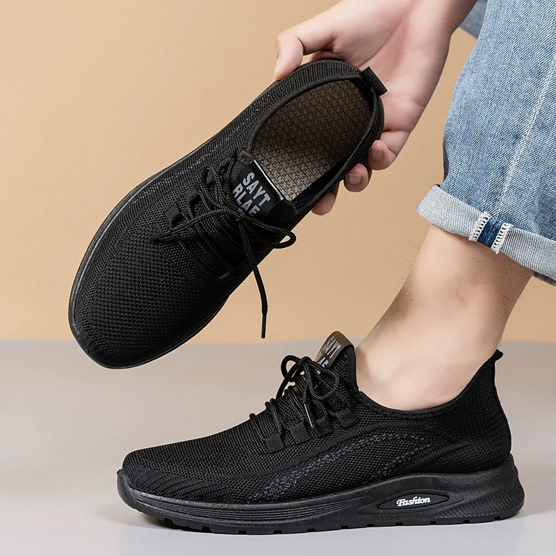 Внешнеторговая обувь летающая дышащая мужская повседневная спортивная обувь мягкая подошва рабочая обувь стартовая обувь трансграничная мужская обувь