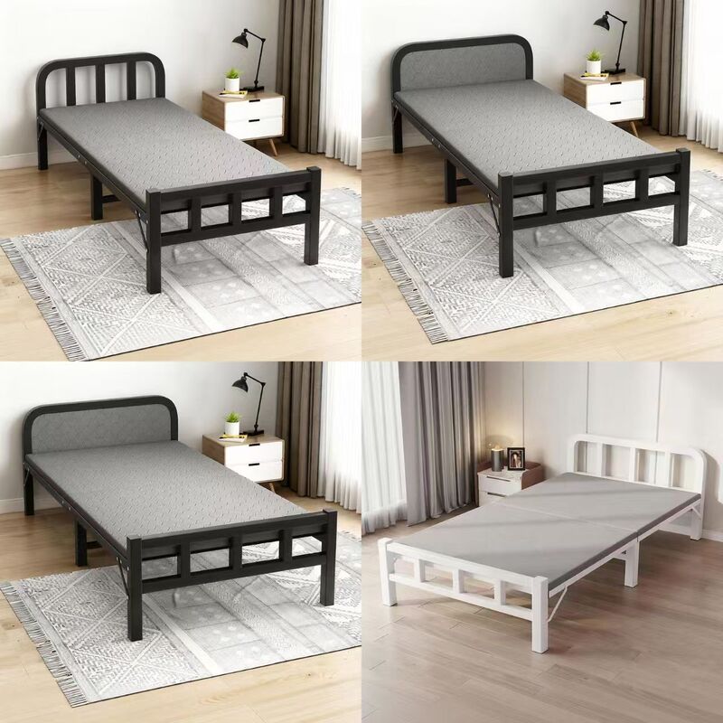 Folding Bed Dormitory Iron Frame Bed Home Adult Rental Room Simple Bed Single Bed Office Nap Folding Iron Bed Folding Bed Dormitory Iron Frame Bed Home Adult Rental Room Simple Bed Single Bed Office Nap Folding Iron Bed