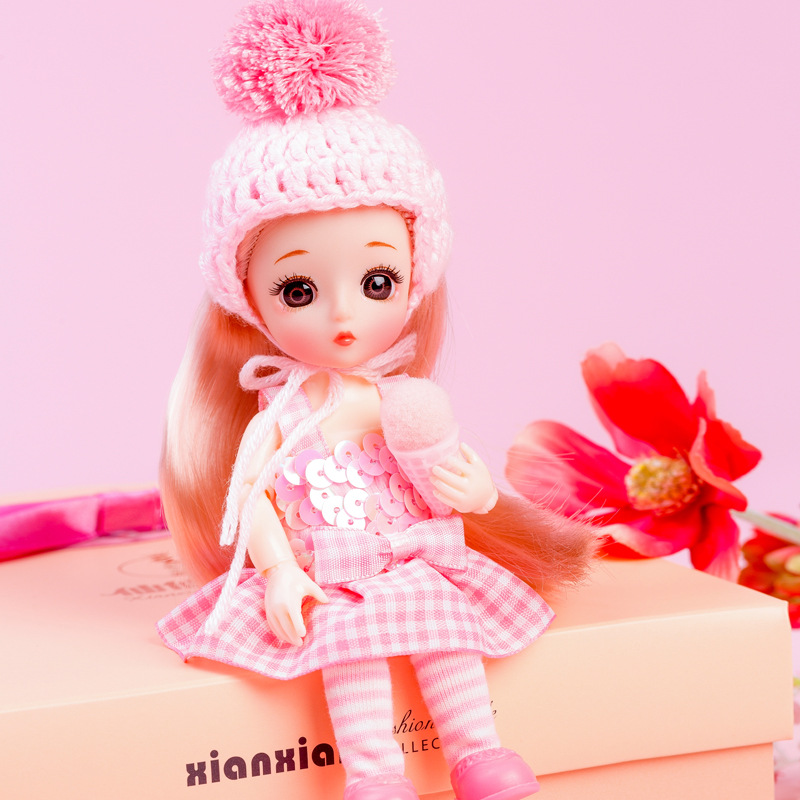 (2개) 작은 인형 귀여운 장난감 멀티 조인트 선물 상자 세트 어린이 노동자보다 16 미터 아빠를 재고 특별 가격 손실 통관