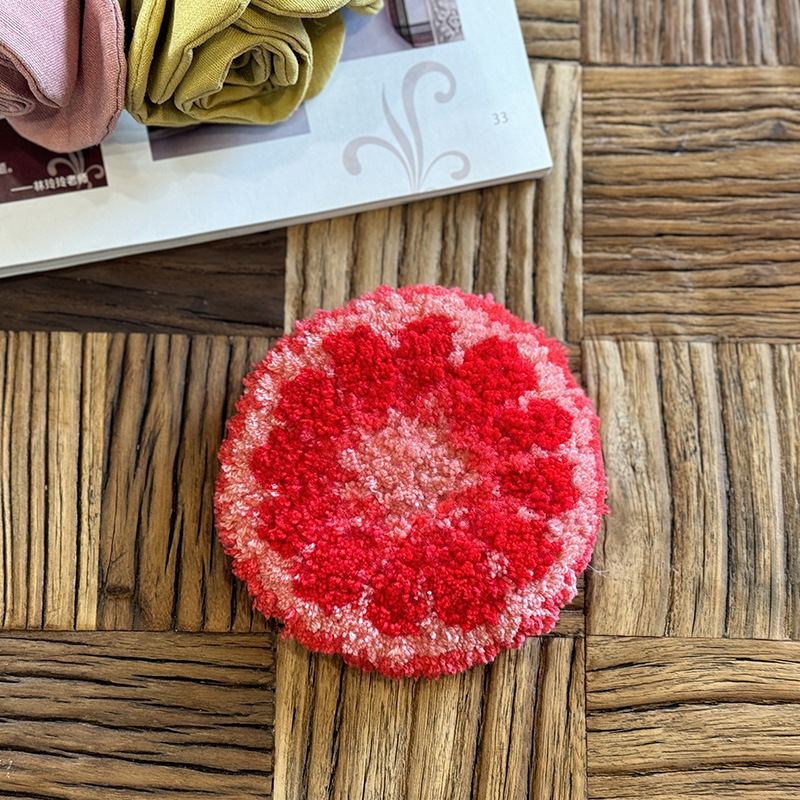 Posavasos bordados pinchados - Mandala 1 (no terminado)