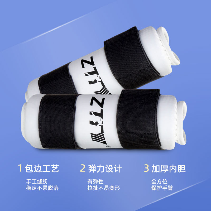 En stock al por mayor taekwondo pierna + brazo codo guardia adulto niños taekwondo entrenamiento brazo guardia profesional deportes guardia