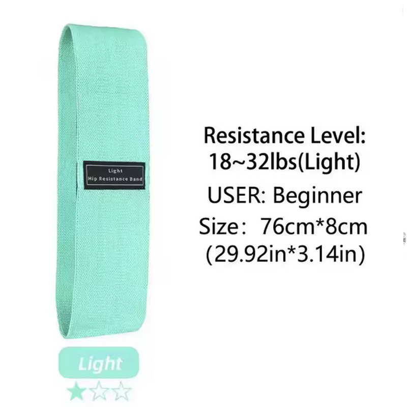 Cinturón de tracción de yoga transfronterizo, anillo de cadera de algodón de poliéster, cinturón de resistencia de elevación de cadera en cuclillas, conjunto de anillo elástico de fitness tejido en stock