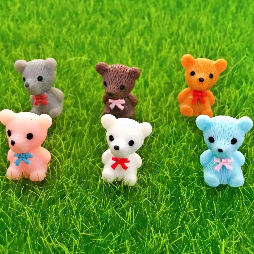 moss and lichen Scenery Jewelry lovely Bear doll combination DIY Assembling toys Decoration