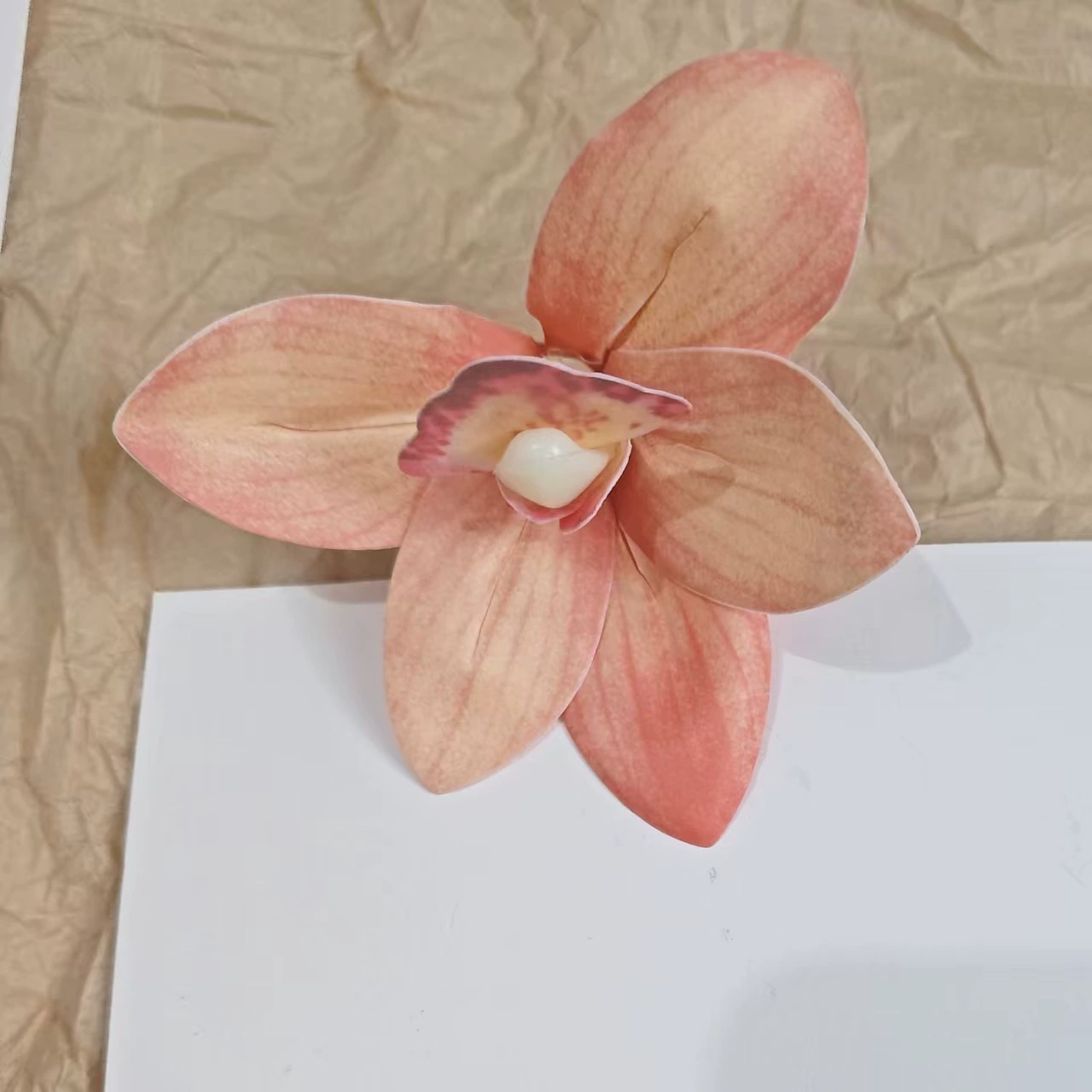 Hairgrip floral clips, princess French-style phalaenopsis & plumeria, multi-size duckbill & pins