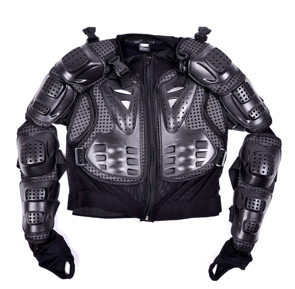 Protective Riding Armor (GHOST RACING FJ-08) — PE Shell, Breathable Mesh, Removable Back