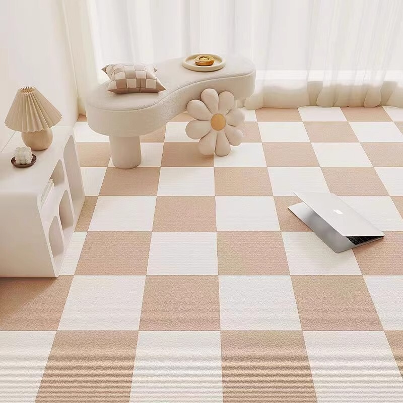 Household living room stitching carpet self-adhesive floor mat floor anti-slip mat simple glue-free children's dirt-resistant crawling mat wholesale