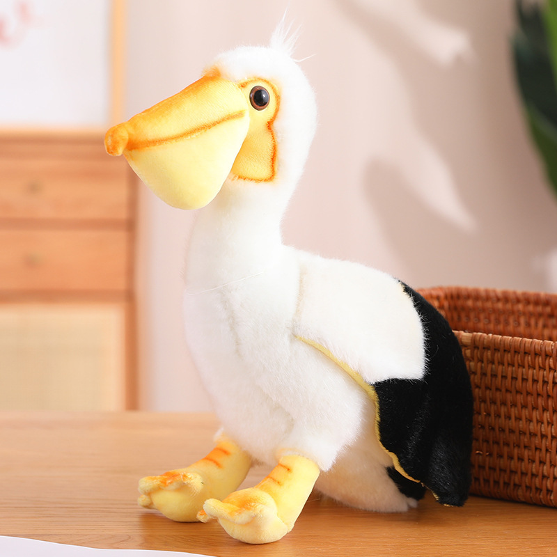 Muñeca de pájaro de simulación, juguete de peluche, muñeca de animal transfronteriza, regalo conmemorativo del zoológico, decoración escénica, muñeca de trapo