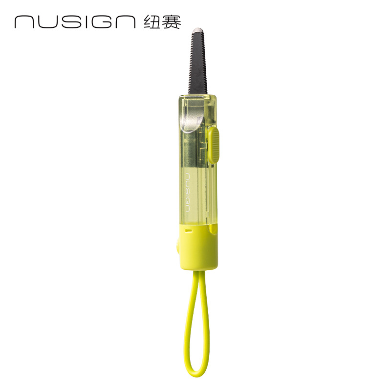 Delicense NS066 - 1 cuchillo de arte portátil cuchillo expreso cuchillo negro anti-oxidable cuchillo de silicona portátil