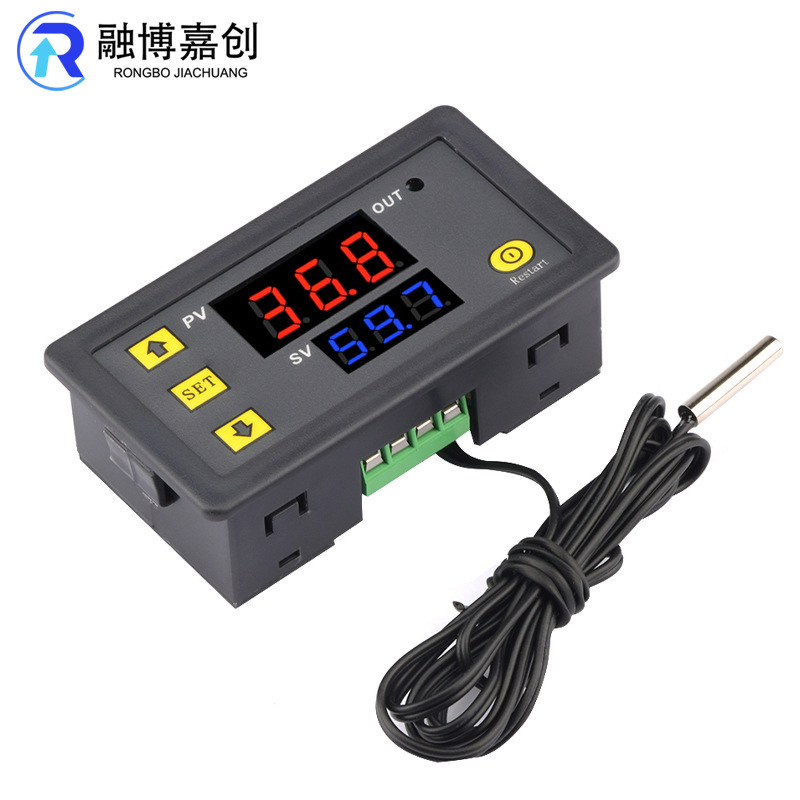 W3230 High Precision Temperature Controller Digital Display Thermostat Module Temperature Control Switch Micro 12v24v/AC220v