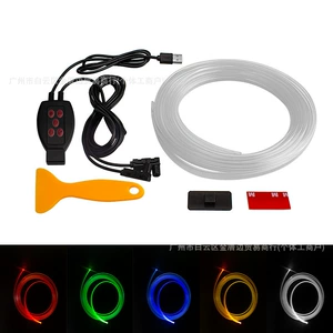 USB Optik Lifli Soyuq İşıq Zolağı, Səs Nəzarətli Dekorativ İşıq