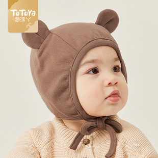 Tu Tu Ya Baby hat autumn and winter earmuffs cap male and female baby newborn baby newborn baby cap autumn warm