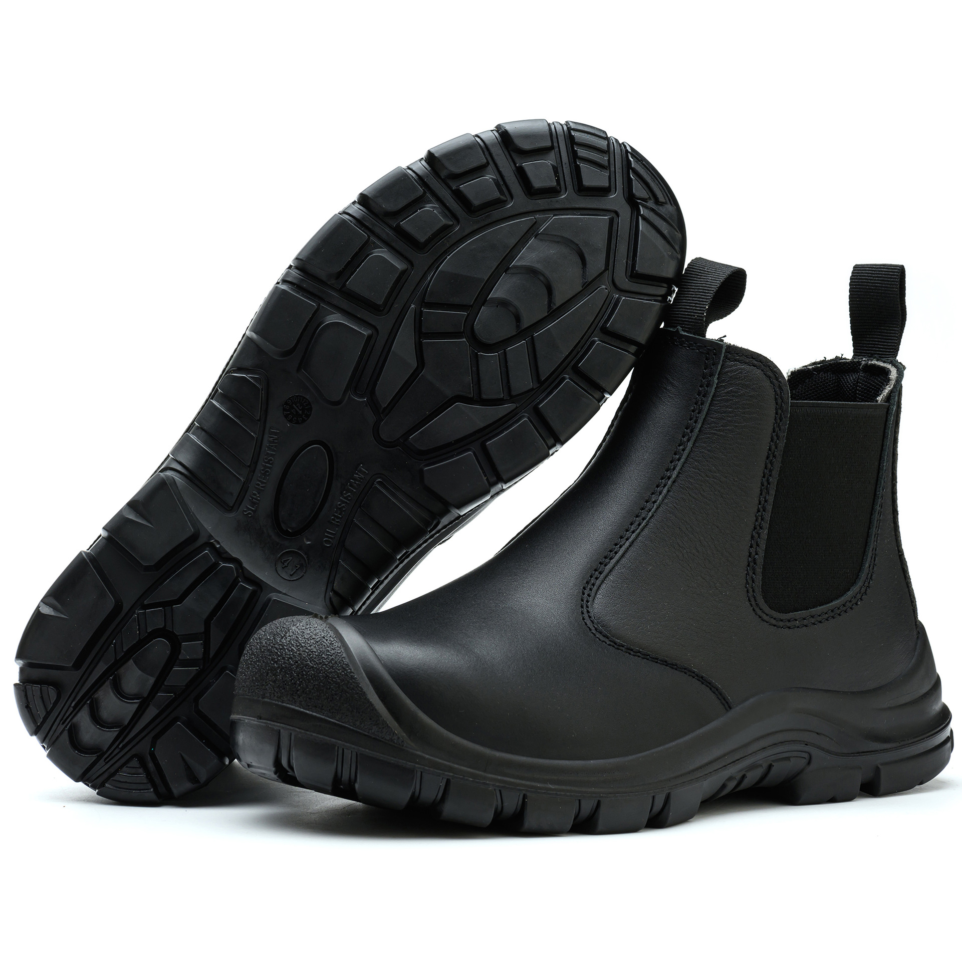 Men Special Work Shoes Men's Steel Toe Breathable Slip-On Safety Casual Fashion Work Shoes_vogvips.com