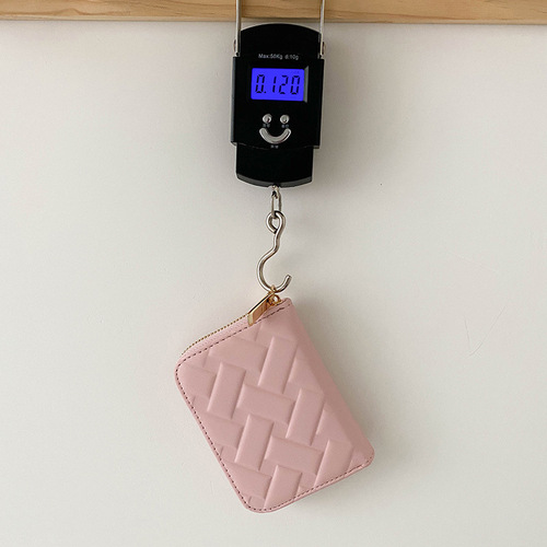  New Student Niche Design Soft Leather Zipper Coin Purse Short Style Compact Wallet Women's Creasing Small Wallet Trendy