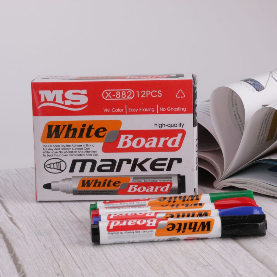 Suministro directo de fábrica pizarra pluma de enseñanza pluma rojo azul negro pizarra pluma borrable suministros de oficina al por mayor