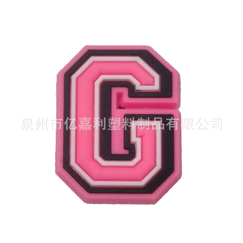 Rosa carta serie agujero zapatos Accesorios agujero zapatos DIY zapatos desmontables flor zapato hebilla al por mayor