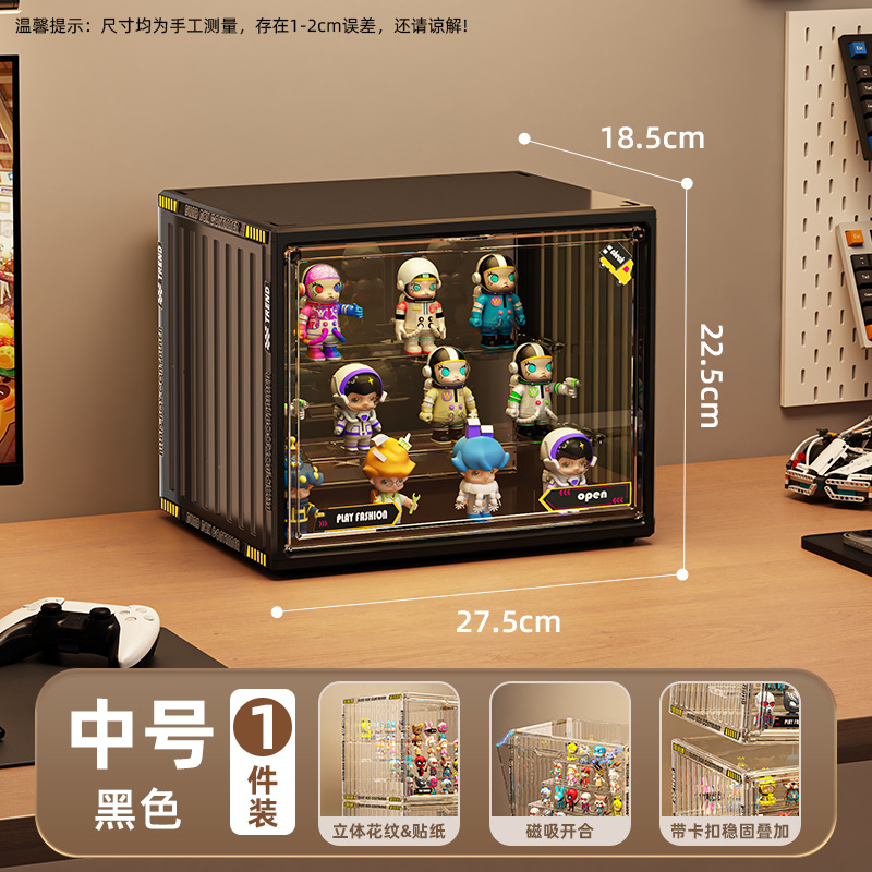 Caja de Exhibición de Acrílico Hecha a Mano, a Prueba de Polvo para Almacenamiento de Lego y Artículos de Colección