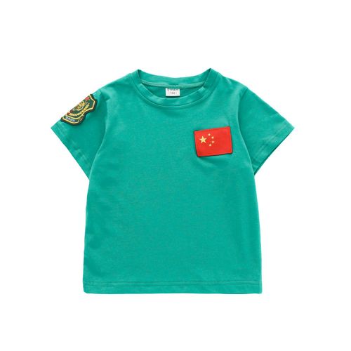 Children's Camouflage T-Shirt, Primary School Short-Sleeved Military Training Uniform, Short-Sleeved T-Shirt, Kindergarten Performance Costume, Group Purchase Clothing