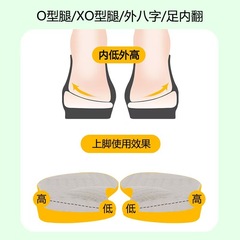 ドロップシッピング XO型脚矯正インソール 大人のO型脚・ふくらはぎの外反を矯正する内外側の摩耗を補う靴