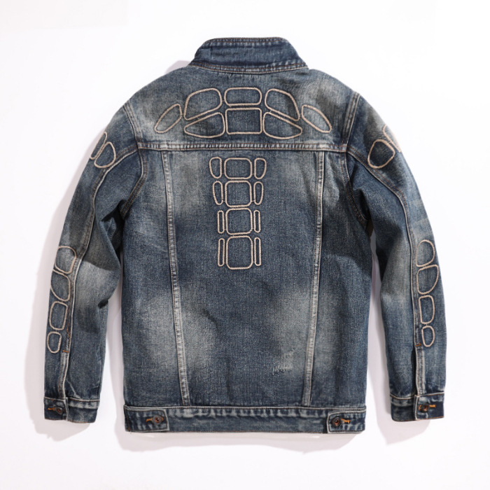 Men's Clothing New spring and autumn workwear denim jacket men's trendy loose jacket men's denim top_voghion.com