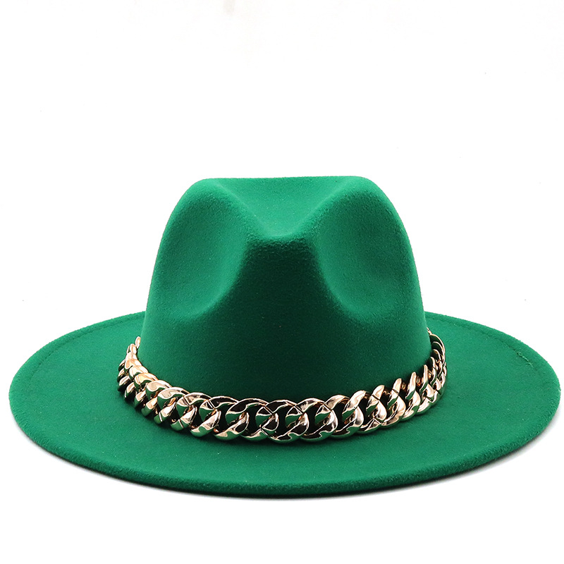 Wholesale Accessories Woolen Big Brim Fashion Jazz Top Hats Nihaojewelry display picture 4